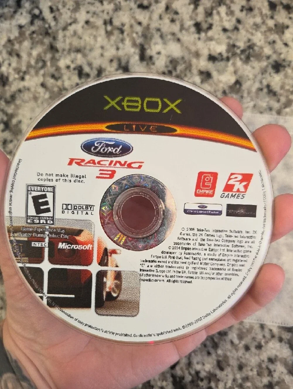 Ford Racing 3 Xbox Disc - NO CASE